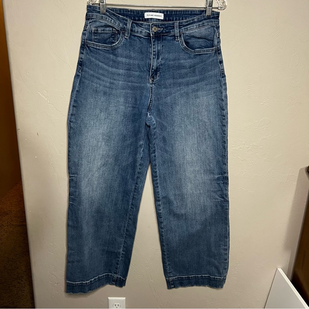 Flying Monkey Light Blue Wide Leg Jeans - Picture 4 of 14